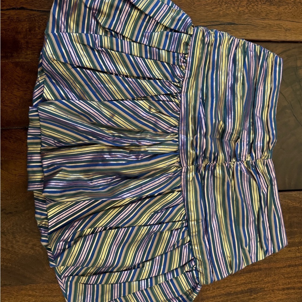 Colorful Striped Bubble Skirt from Zara